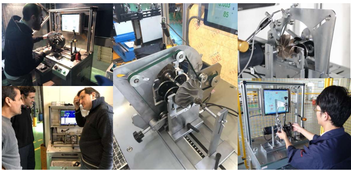 dynamic-balancing-machine-เครื่องบาลานซ์-turbo-jp-customer ภาพทดสอบเครื่องบาลานซ์เทอร์โบชาร์จเจอร์ PHZY-5 จากโรงงานผู้ผลิต JP
