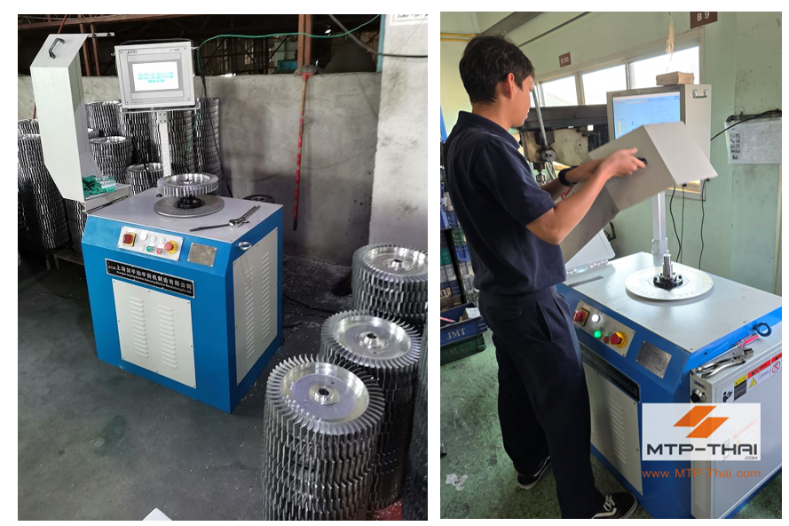 dynamic-balancing-machine-เครื่องบาลานซ์แนวตั้ง-บาลานซ์ใบพัด เครื่องบาลานซ์แนวตั้ง PHLD บาลานซ์ใบพัดพัดลม หน้างานจริงลูกค้า