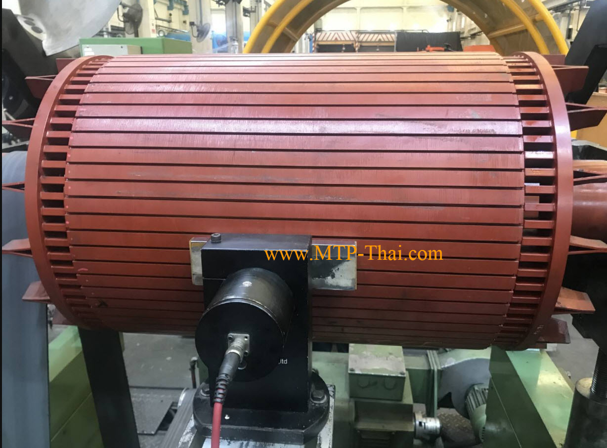 เซนเซอร์ทดสอบโรเตอร์บาร์ MTP-Thai เซนเซอร์ Rotor Bar Crack Tester ติดตั้งบนโรเตอร์มอเตอร์ไฟฟ้าของ MTP-Thai