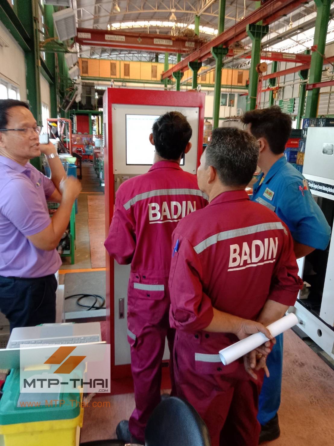 ผู้บริหาร MTP-Thai ตรวจงานติดตั้งเครื่องบาลานซ์ 10 ตัน ร่วมกับลูกค้าบดิณ อินดัสเทรียล เซอร์วิส คุณสงกรานต์ ผู้บริหาร MTP-Thai ลงพื้นที่ดูแลงานติดตั้งเครื่องบาลานซ์ร่วมกับลูกค้าบดิณ อินดัสเทรียล เซอร์วิส