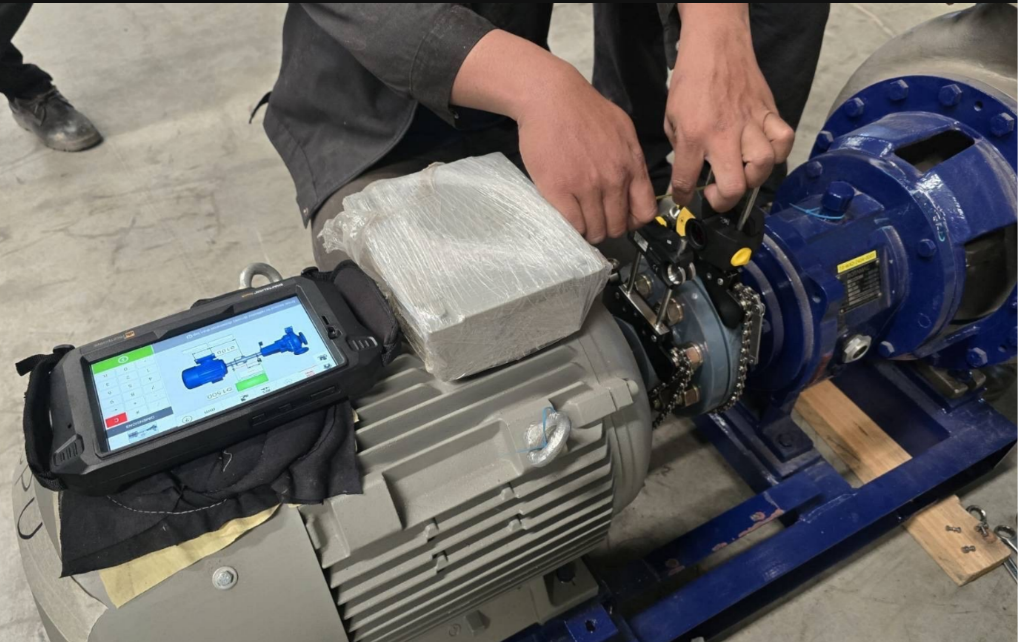 หน้างานlaser-alignment-2 หน้างานจริงการทำ Laser Alignment โดยทีม MTP-Thai