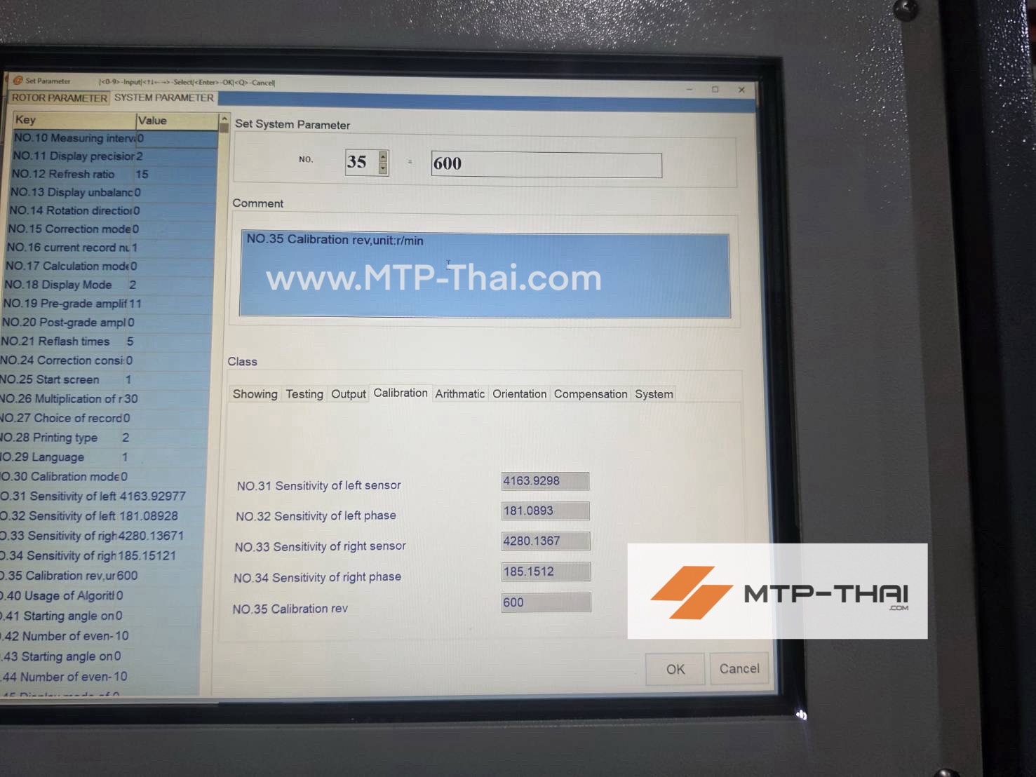 วิศวกร MTP-Thai ปรับตั้งเครื่องบาลานซ์ 10 ตัน บดิณ อินดัสเทรียล เซอร์วิส ทีมวิศวกร MTP-Thai ปรับตั้งชิ้นงานบนเครื่องบาลานซ์ระหว่างขั้นตอนติดตั้ง