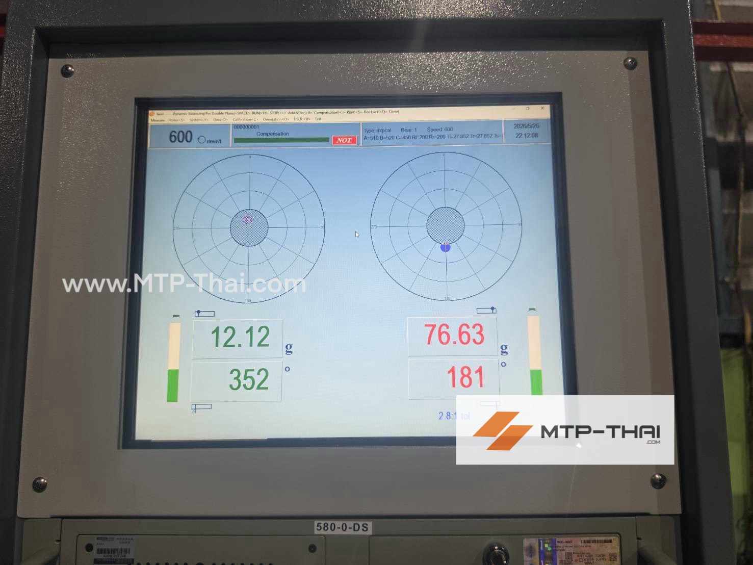 ผู้บริหาร MTP-Thai ตรวจงานติดตั้งเครื่องบาลานซ์ 10 ตัน ร่วมกับลูกค้าบดิณ อินดัสเทรียล เซอร์วิส คุณสงกรานต์ ผู้บริหาร MTP-Thai ลงพื้นที่ดูแลงานติดตั้งเครื่องบาลานซ์ร่วมกับลูกค้าบดิณ อินดัสเทรียล เซอร์วิส