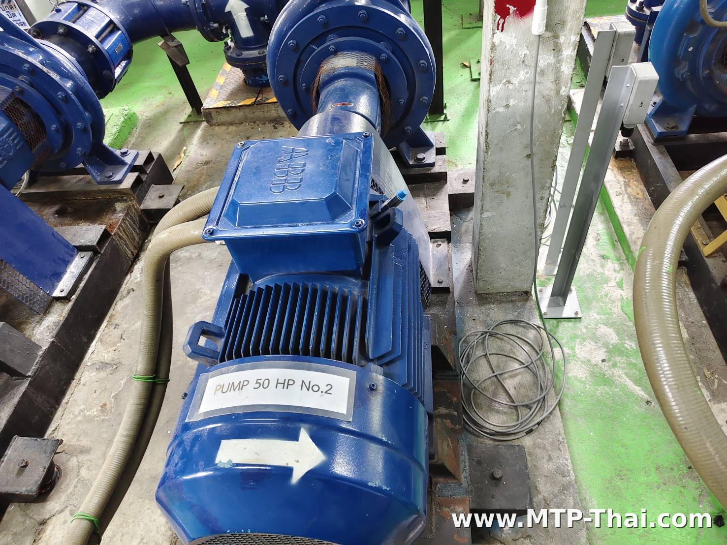 มอเตอร์ปั๊ม 50 HP No.2 พร้อมเซนเซอร์วัดความสั่นสะเทือนและสายสัญญาณ มอเตอร์ปั๊ม 50 HP No.2 พร้อมเซนเซอร์วัดความสั่นสะเทือนและสายสัญญาณ
