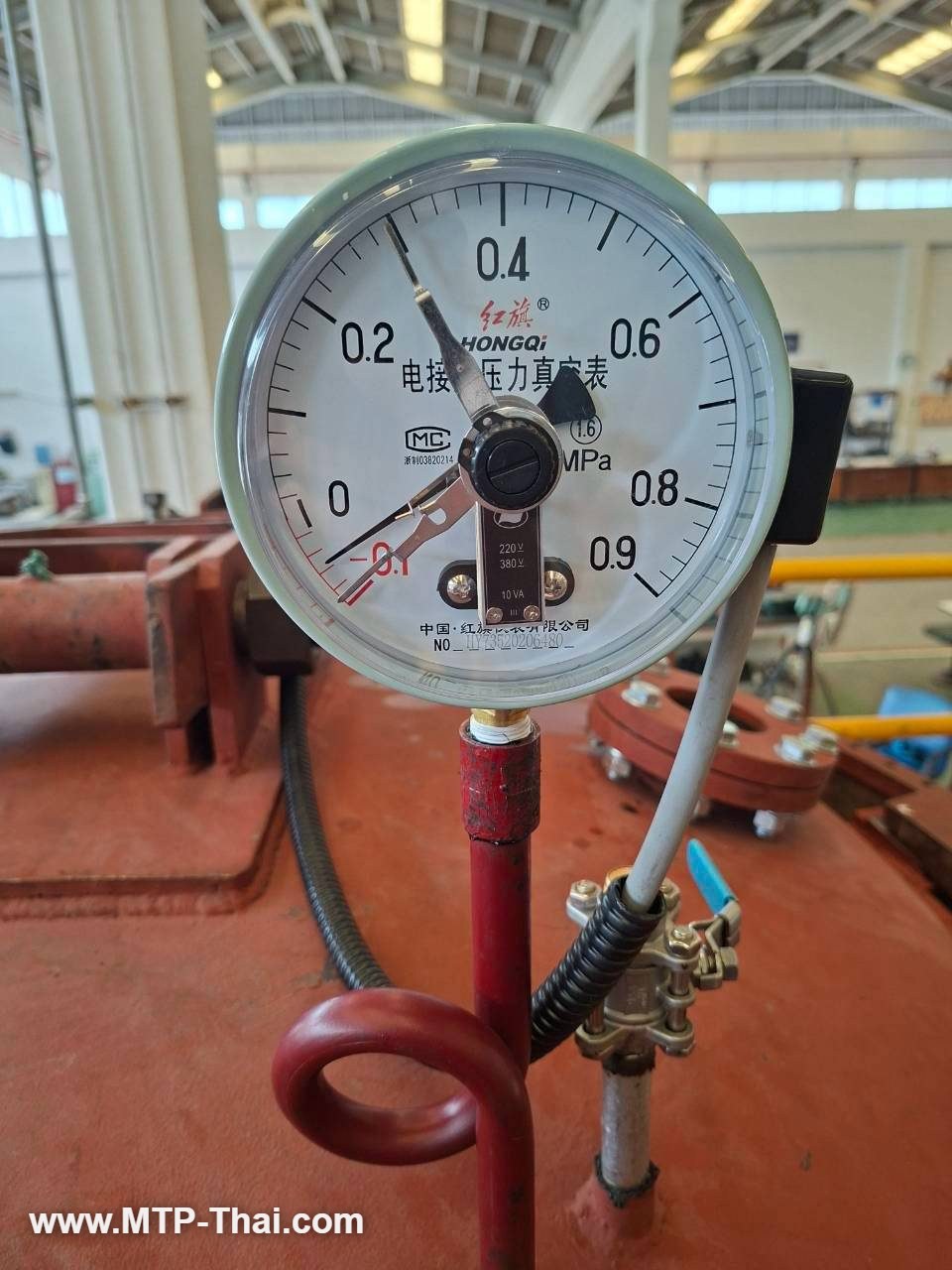 เกจวัดสุญญากาศและแรงดัน -0.1 ถึง 0.9 MPa